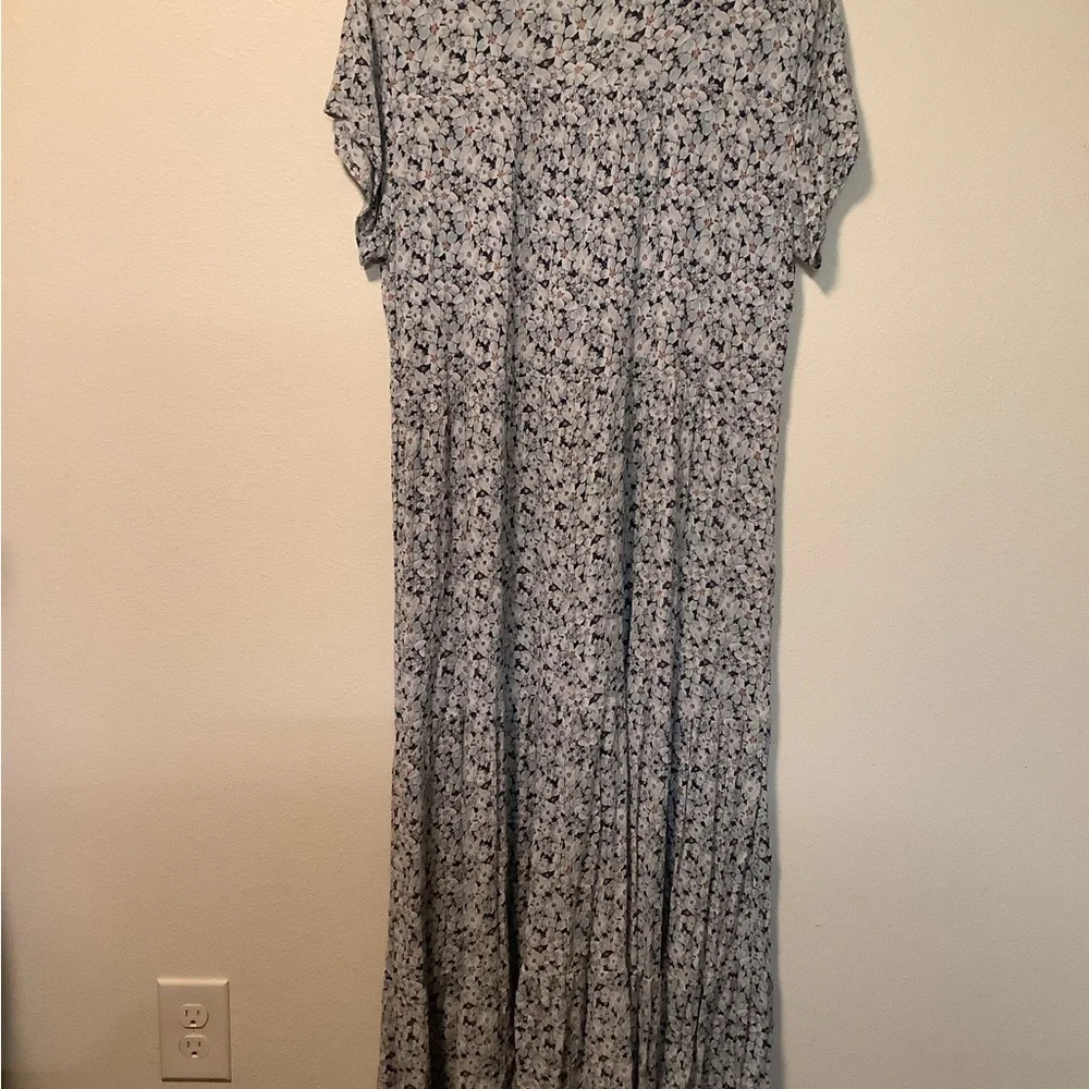 Sonoma Light Blue Floral Maxi Dress with Tassel Tie - Picture 8 of 8